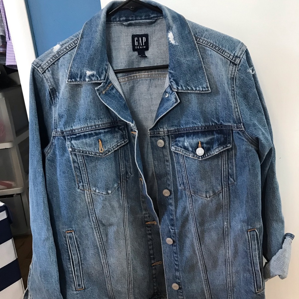 Gap long jean jacket